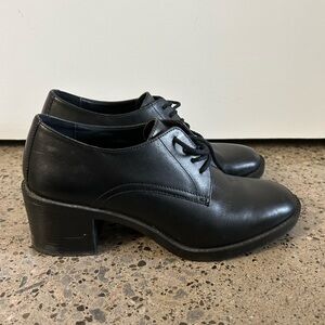 Geox Respira Black Lace Up Brogues Shoes